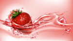 Strawberry With Juice Splash