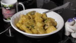 Achari Aloo in a Dish